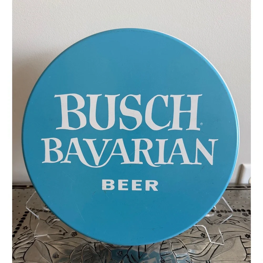 Vintage‎ 1960's Metal Busch Bavarian Bar Tray 13